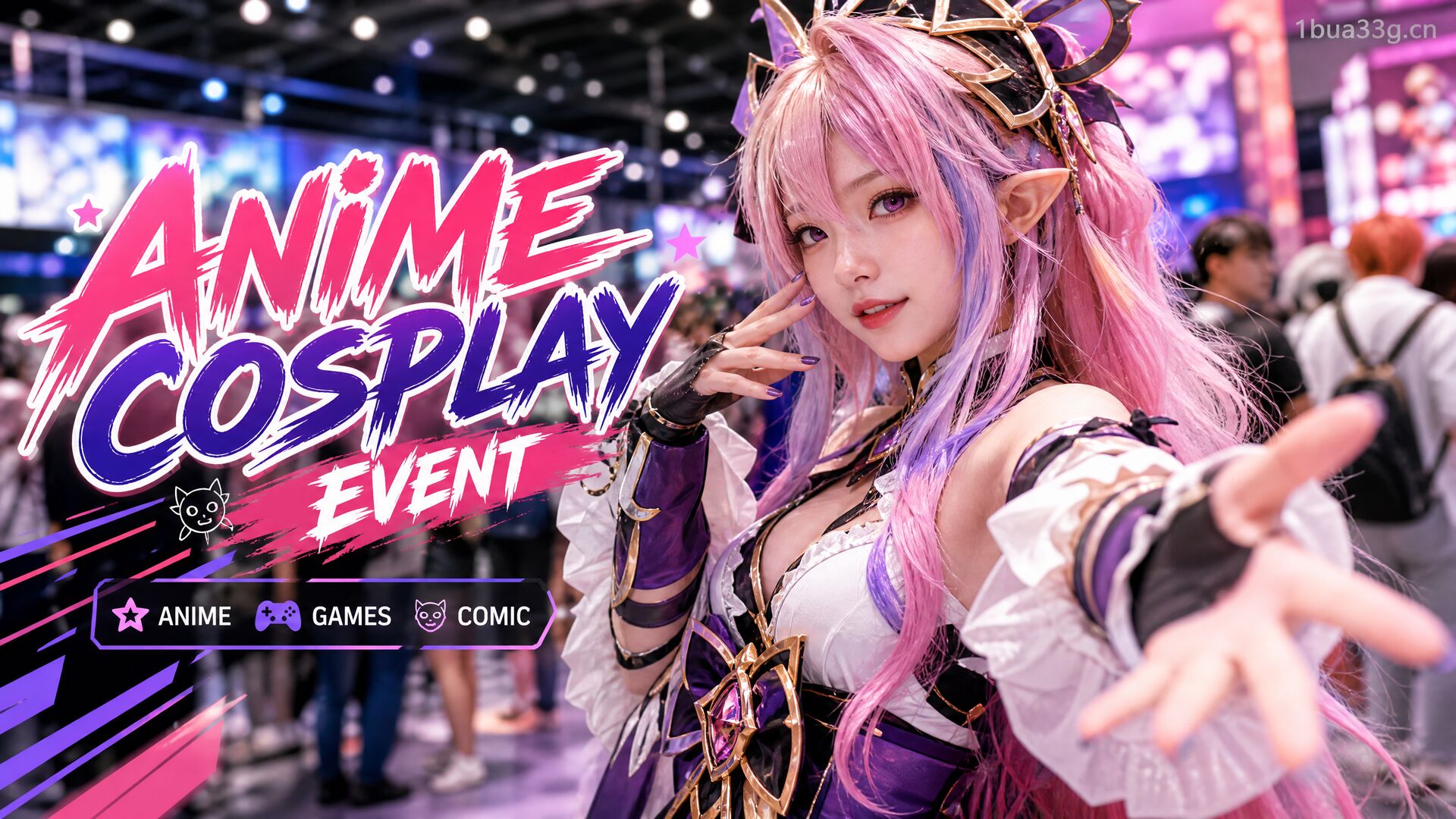 双马尾二次元Cosplay视频
